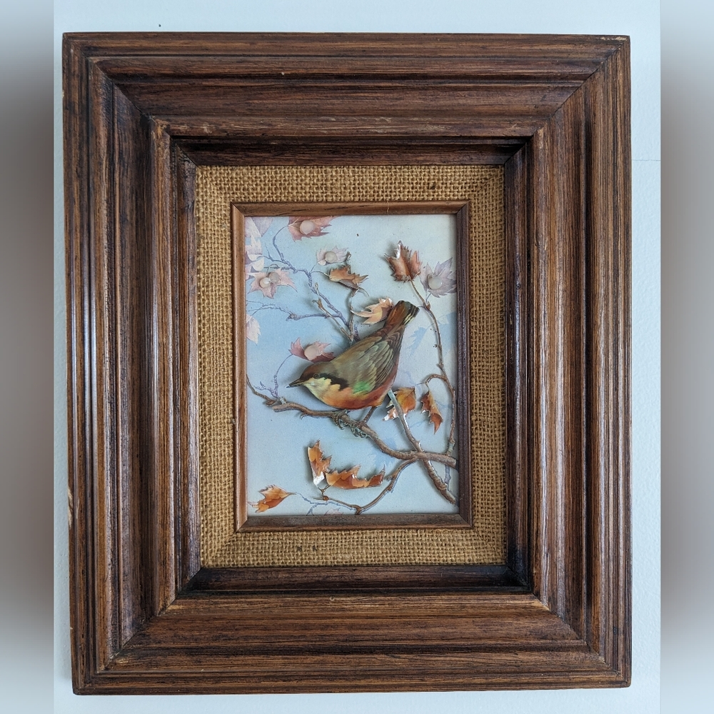 Vintage 3d bird collage prints (2)